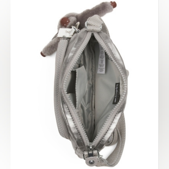 Kipling Hubei Metallic Beige Crossbody Bag - Picture 4 of 5